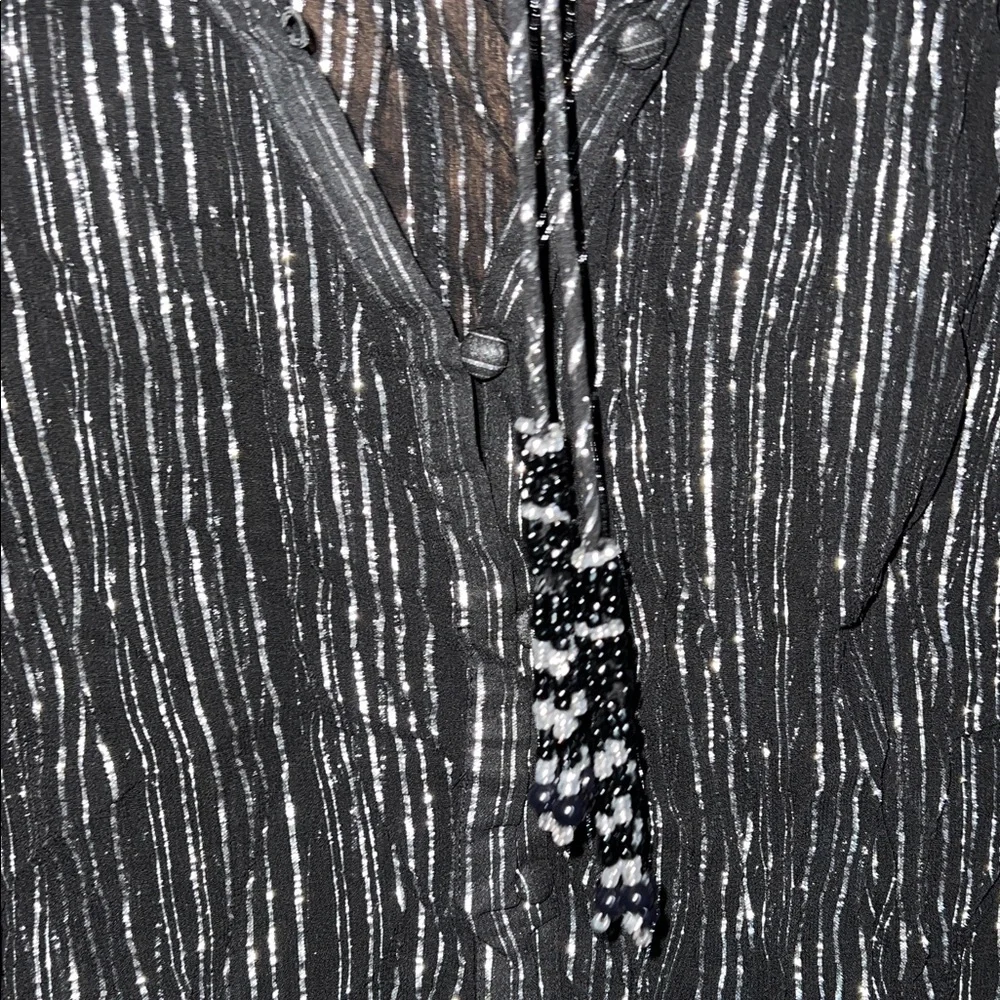 Zara Black and White Striped Top - Picture 5 of 8